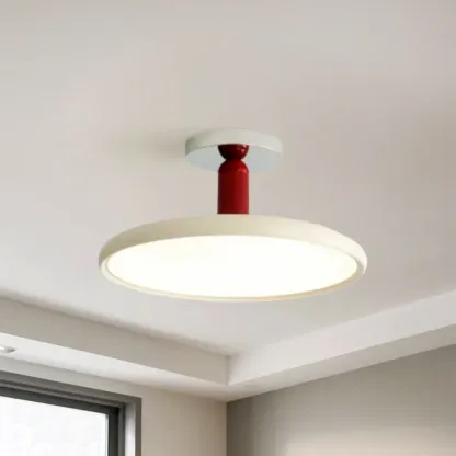 1" Dimmable LED Semi Flush Ceiling Light for Residential Use Image - 2