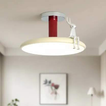 1" Dimmable LED Semi Flush Ceiling Light for Residential Use Image - 6