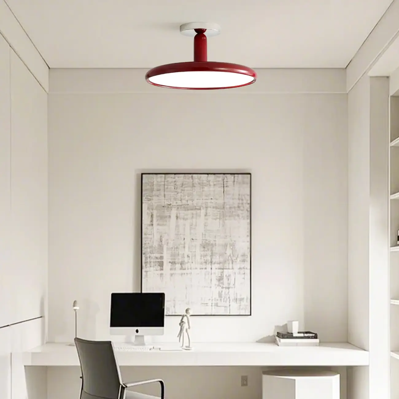 1" Dimmable LED Semi Flush Ceiling Light for Residential Use Image - 7 | homeyfad