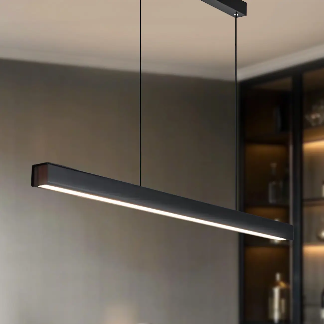 Modern Rectangular LED Island Pendant Light for Kitchen Image - 5 | homeyfad
