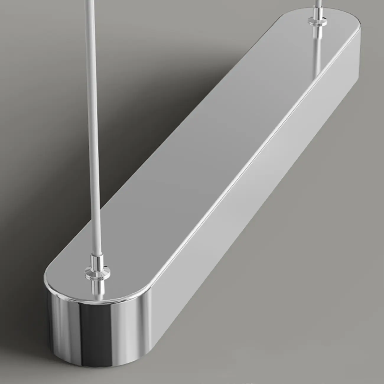 3-Light Modern Chrome Plastic Island Pendant Light Image - 9 | homeyfad