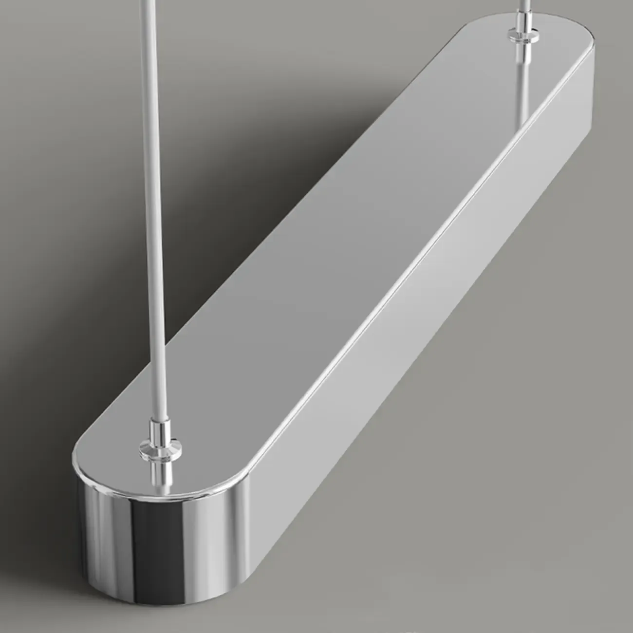 3-Light Modern Chrome Plastic Island Pendant Light Image - 9