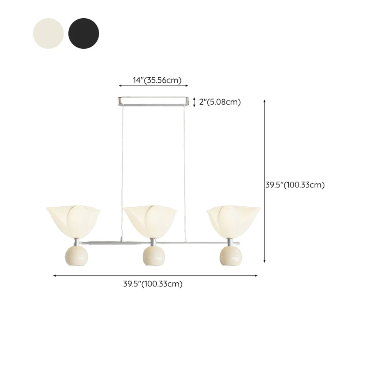 3-Light Modern Chrome Plastic Island Pendant Light Image - 18 | homeyfad