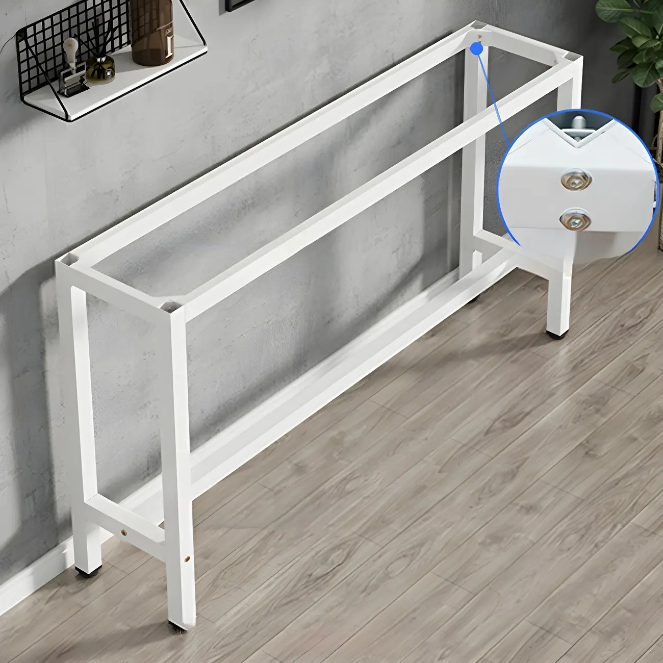 Modern White Wood Top Steel Base Bar Tables Image - 6 | homeyfad