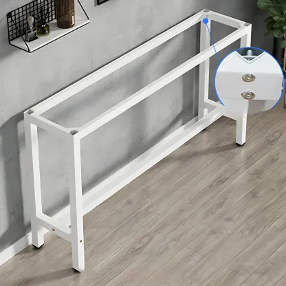 Modern White Wood Top Steel Base Bar Tables Image - 6