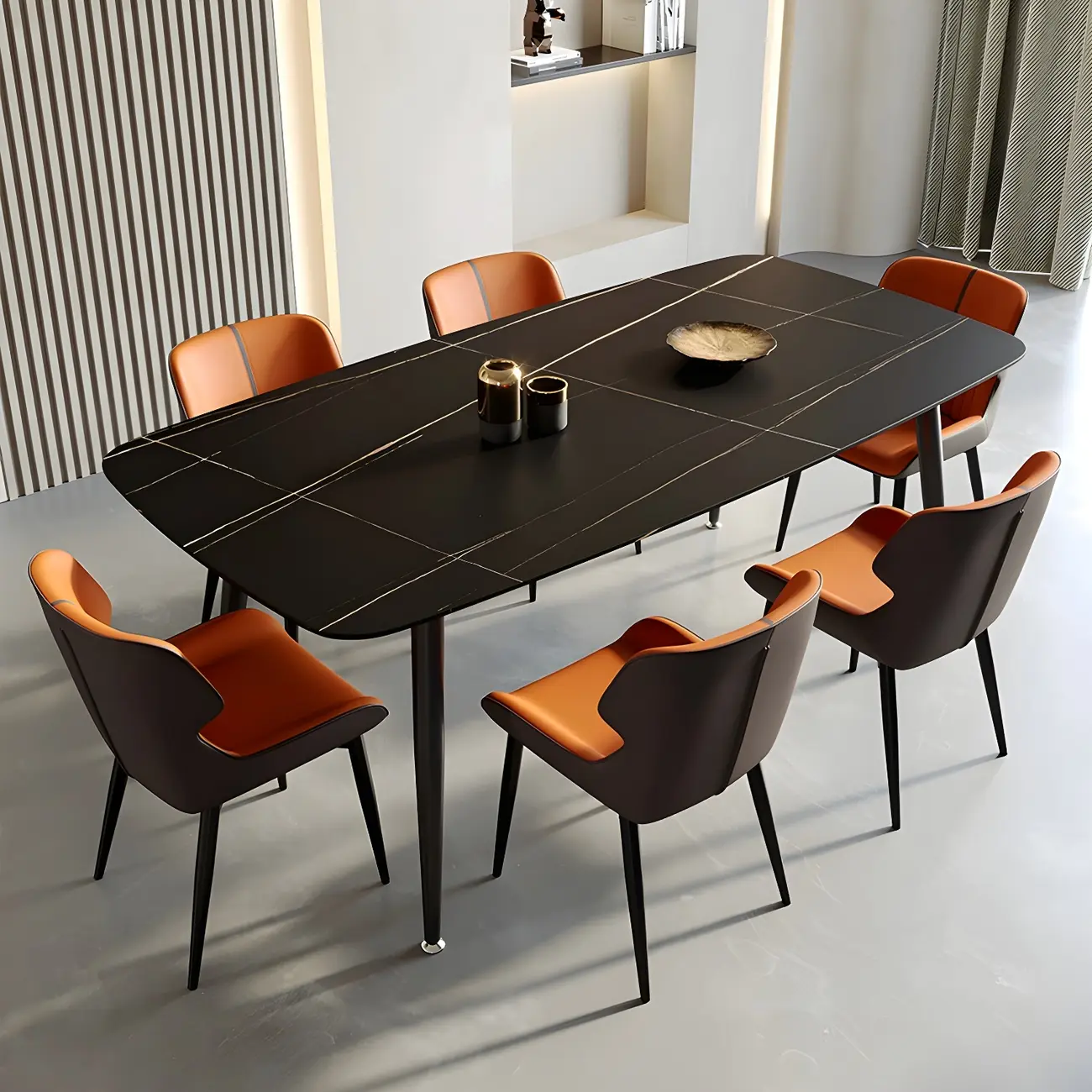 Leather Low Solid Back Armless Dining Side Chair Image - 3 | homeyfad