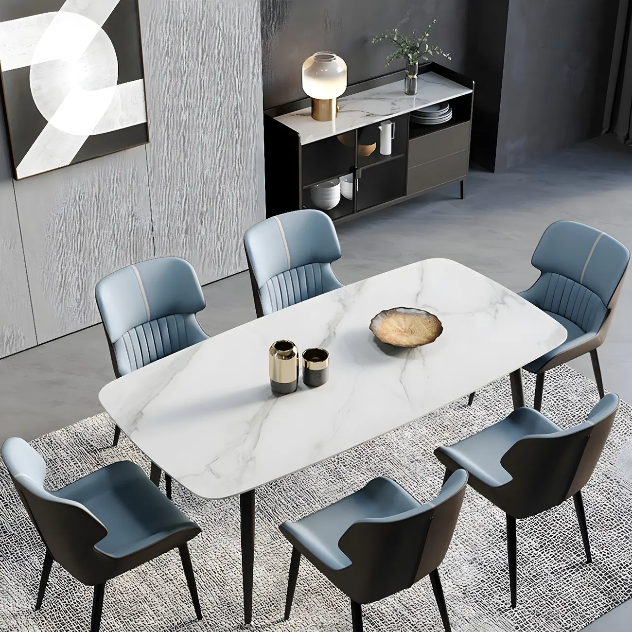 Leather Low Solid Back Armless Dining Side Chair Image - 6 | homeyfad