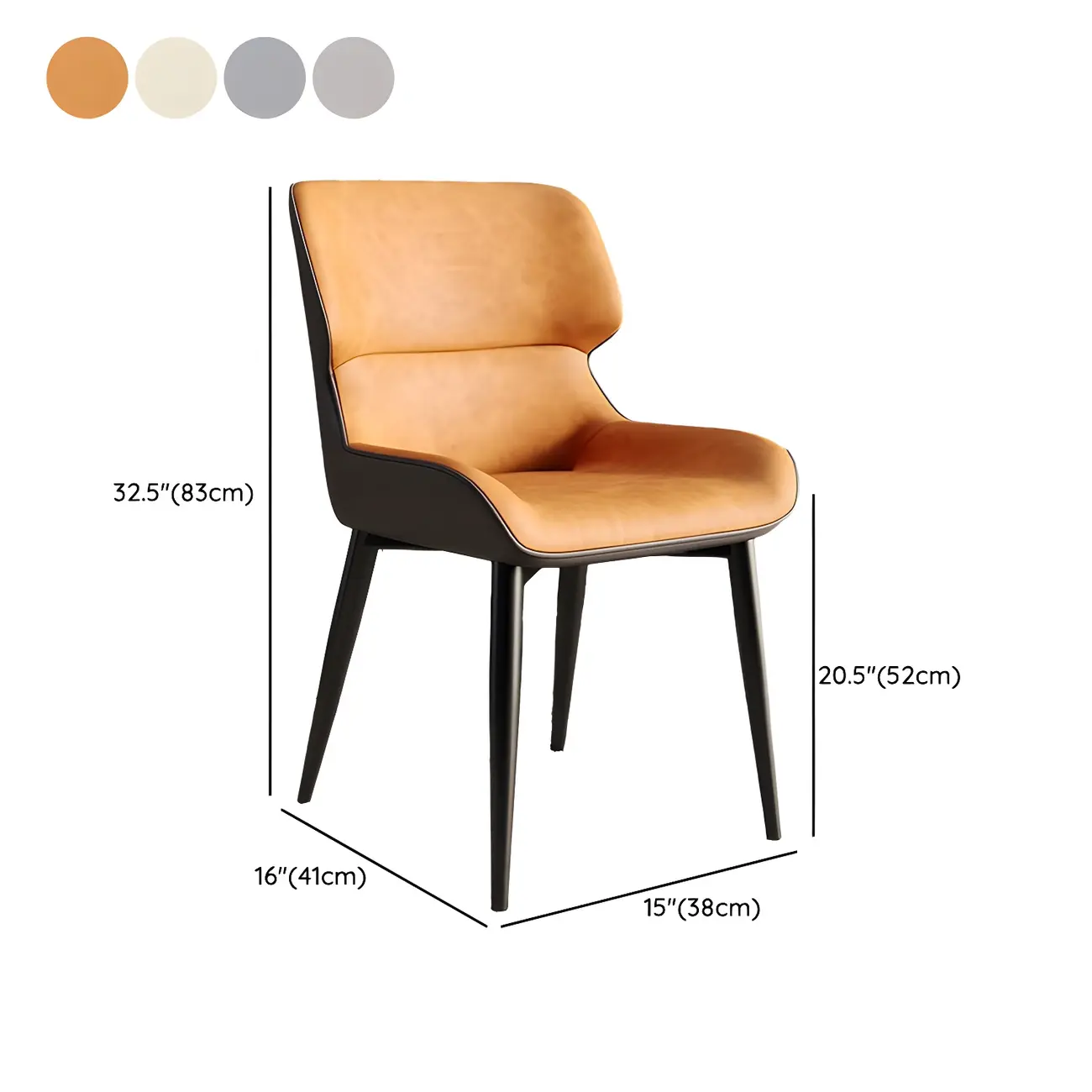 Leather Low Solid Back Armless Dining Side Chair Image - 58 | homeyfad