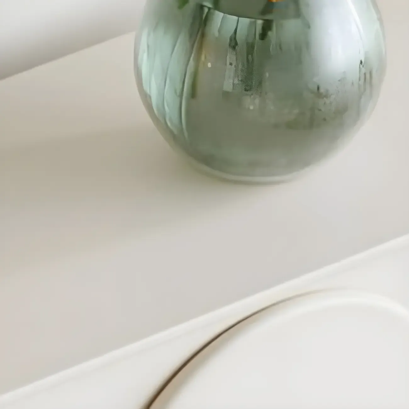 Durable Wooden Juliet Arc TV Stand with Cabinets & Drawers Image - 8