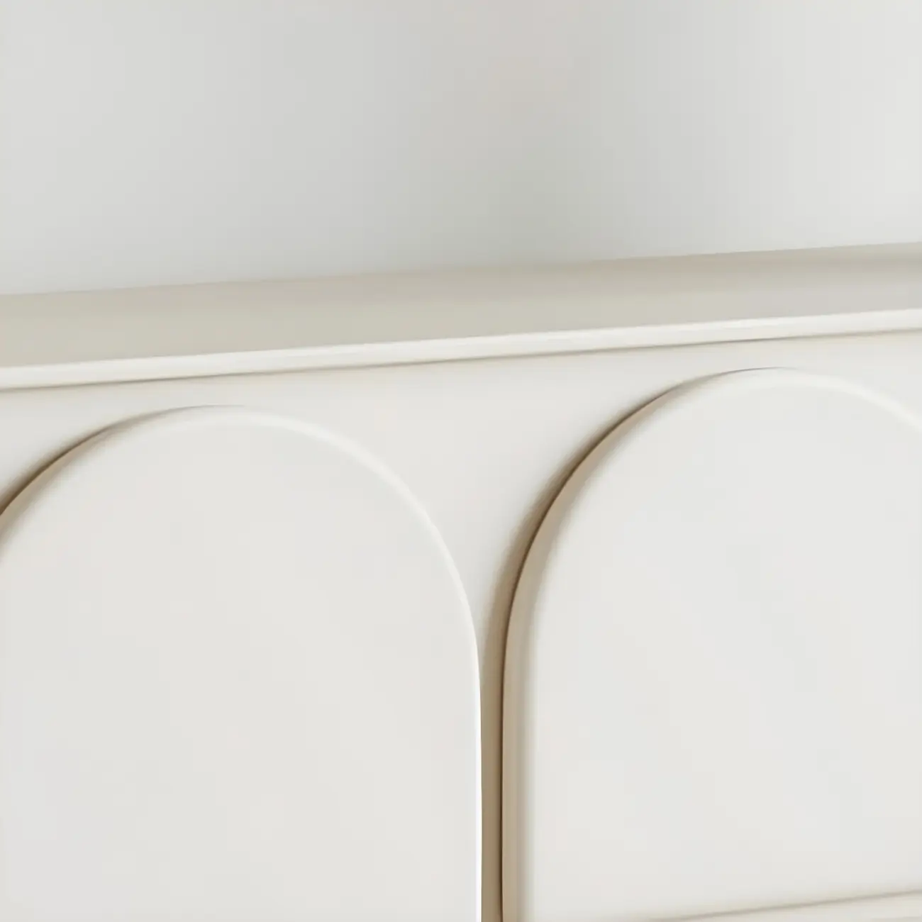 Durable Wooden Juliet Arc TV Stand with Cabinets & Drawers Image - 9 | homeyfad