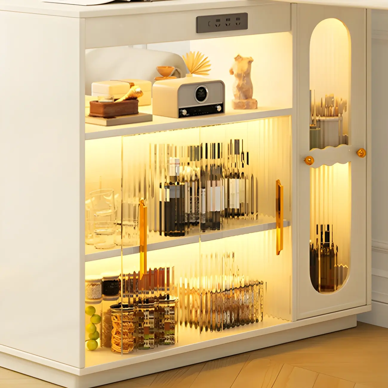 Scandinavian White Oak Storage Extendable Bar Tables Image - 7 | homeyfad