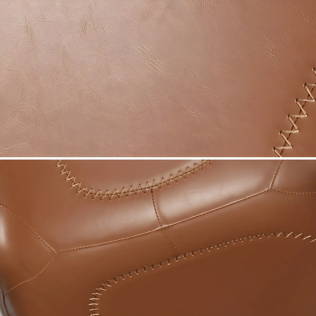 Swivel Industrial Faux Leather Low Back Dining Chair Image - 6 | homeyfad