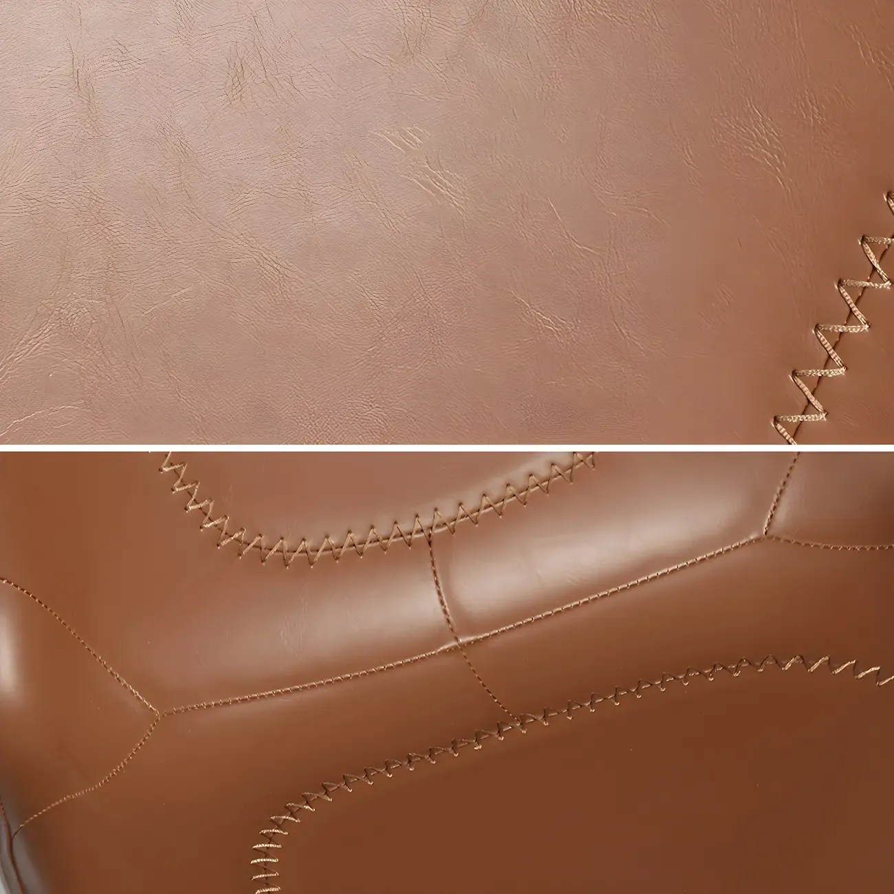 Swivel Industrial Faux Leather Low Back Dining Chair Image - 6