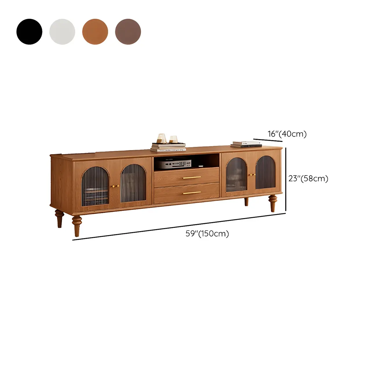 Traditional Wooden Mueble Para TV Stand with Drawers & Cabinet #size | homeyfad