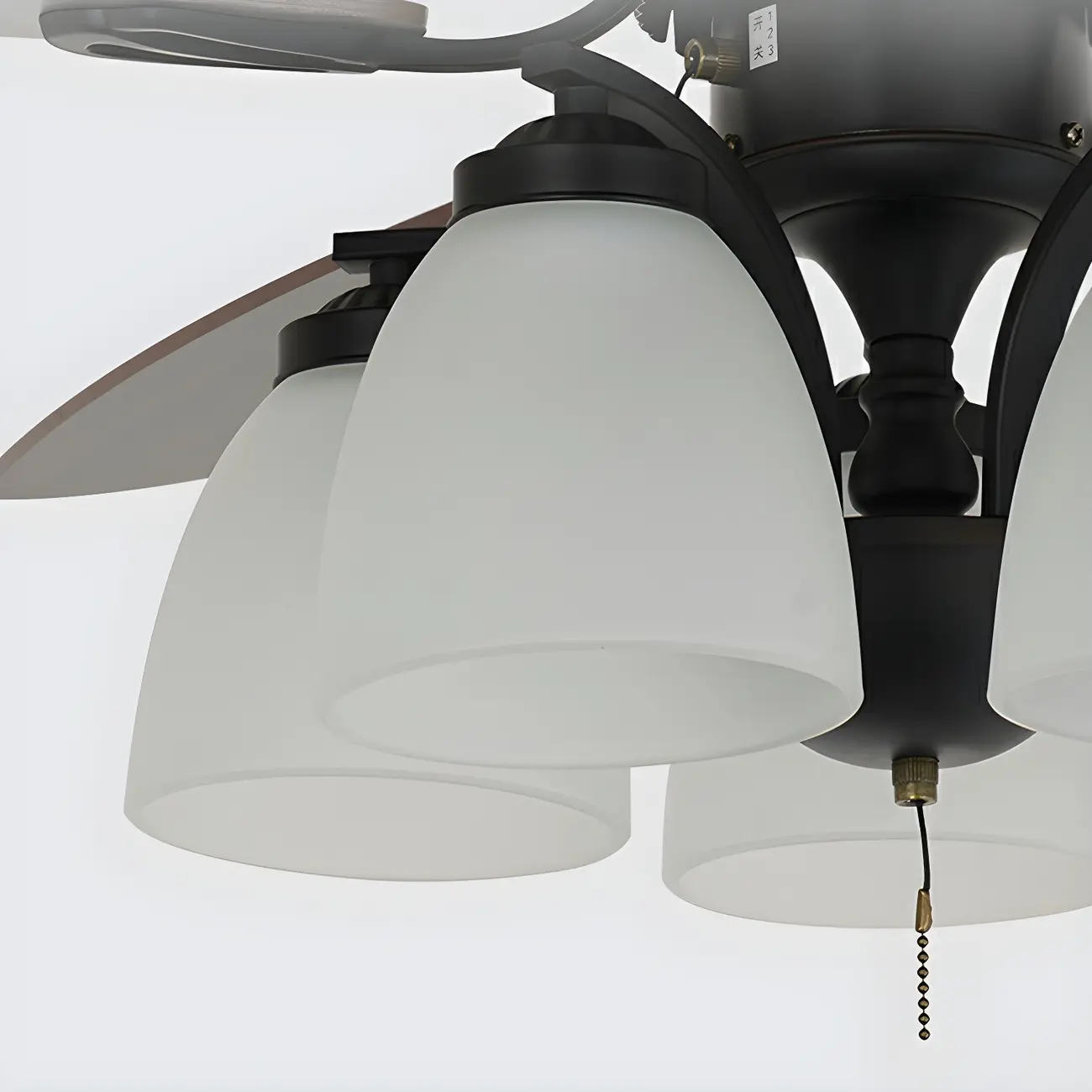 52-Inch Modern Black Chandelier Ceiling Fan with Remote | homeyfad