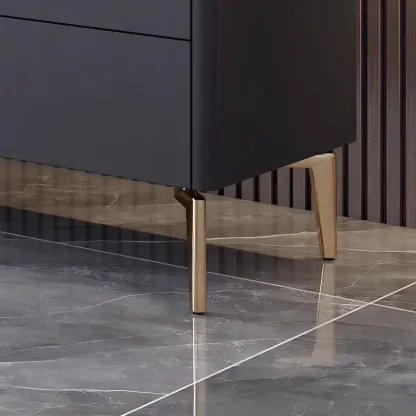 Industrial Stone Mueble Para TV Stand with Drawers for Restroom Image - 7