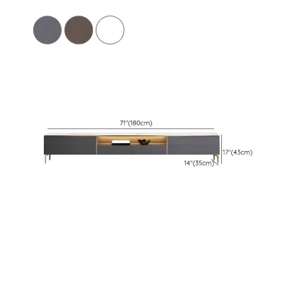 Industrial Stone Mueble Para TV Stand with Drawers for Restroom Image - 13