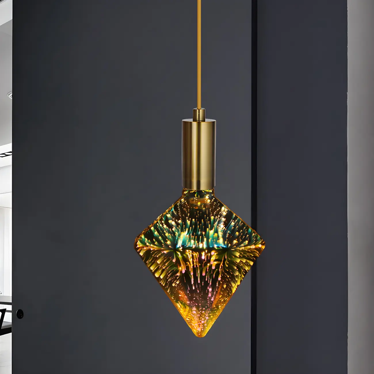 Diamond Shape 4W E27 LED Bulb Multi-Color for Decoration | homeyfad