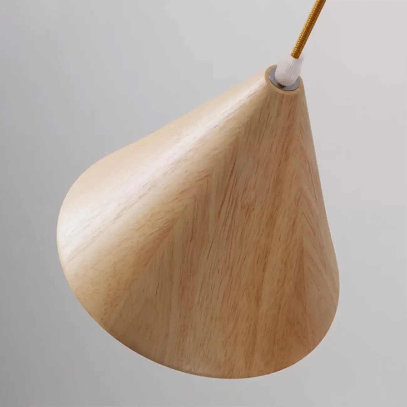 Modern Wood Cone LED Pendant Lights for Kitchen Image - 10 | homeyfad