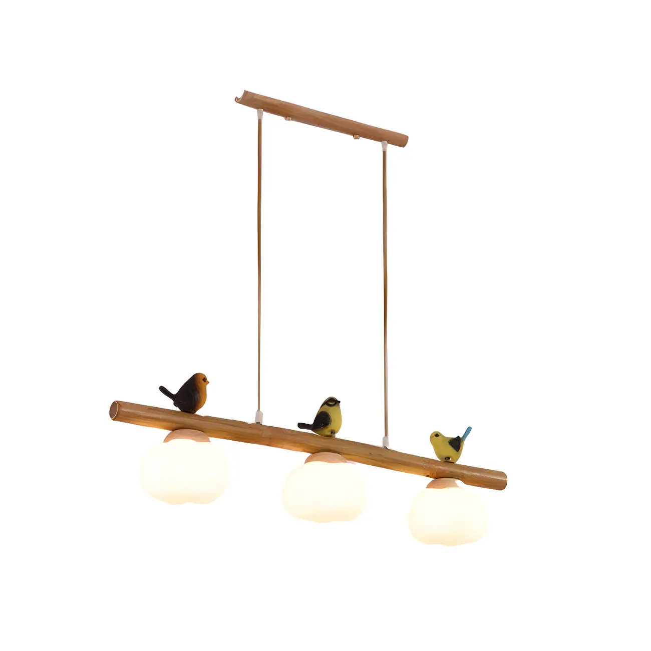 Adjustable Modern Bamboo Flower Island Pendant Light Image - 7 | homeyfad