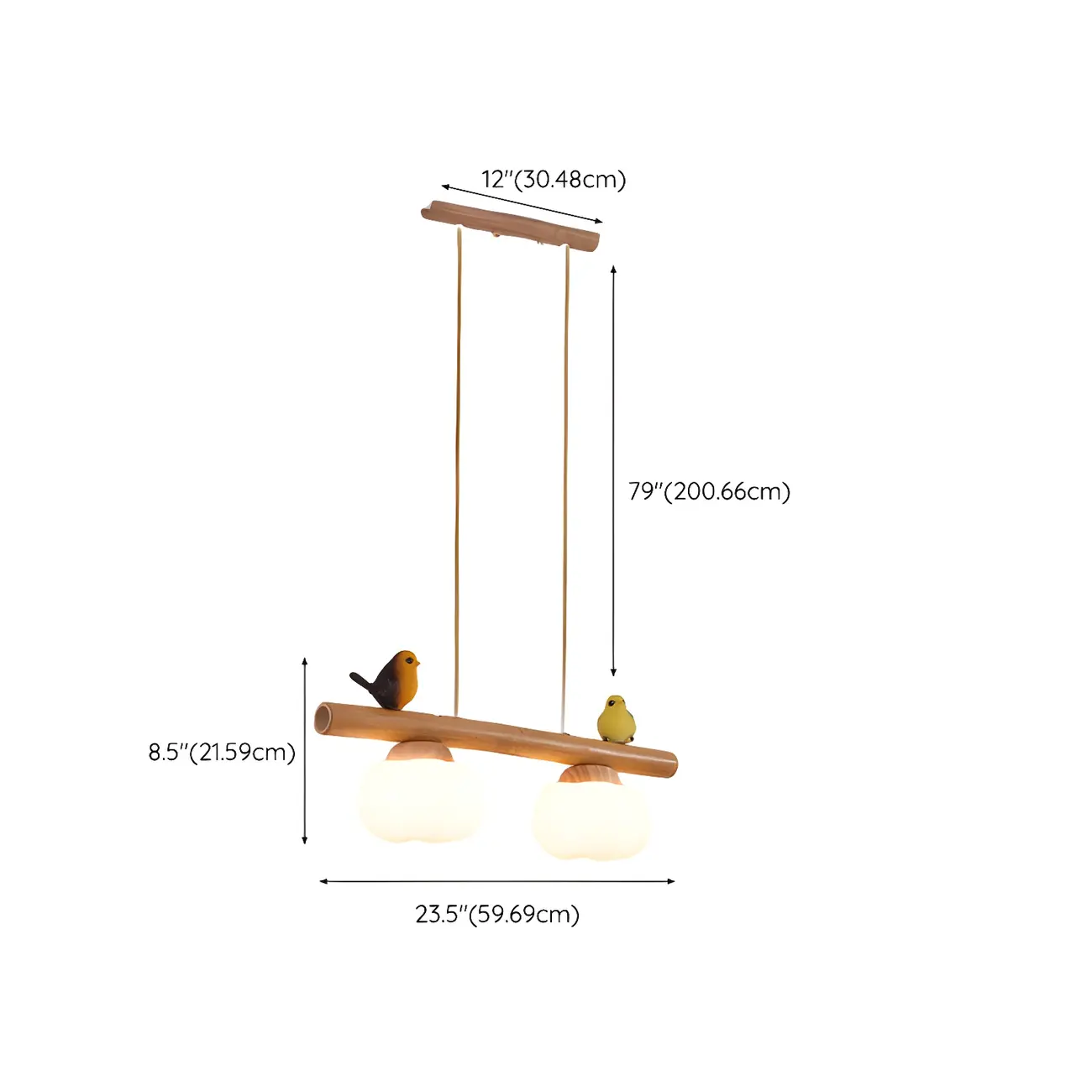 Adjustable Modern Bamboo Flower Island Pendant Light Image - 15 | homeyfad