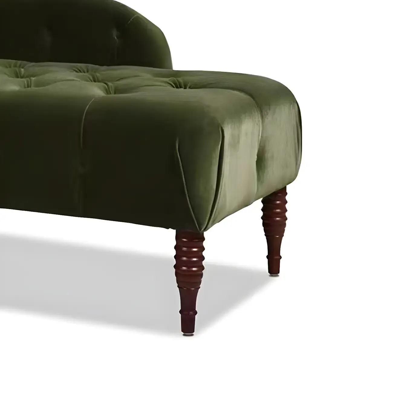 Traditional Solid Color Polyester Rolled Arm Chaise Lounge Image - 11