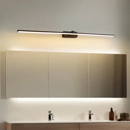 Bathroom Long Linear Silica Gel Vanity Light Fixture Image - 10