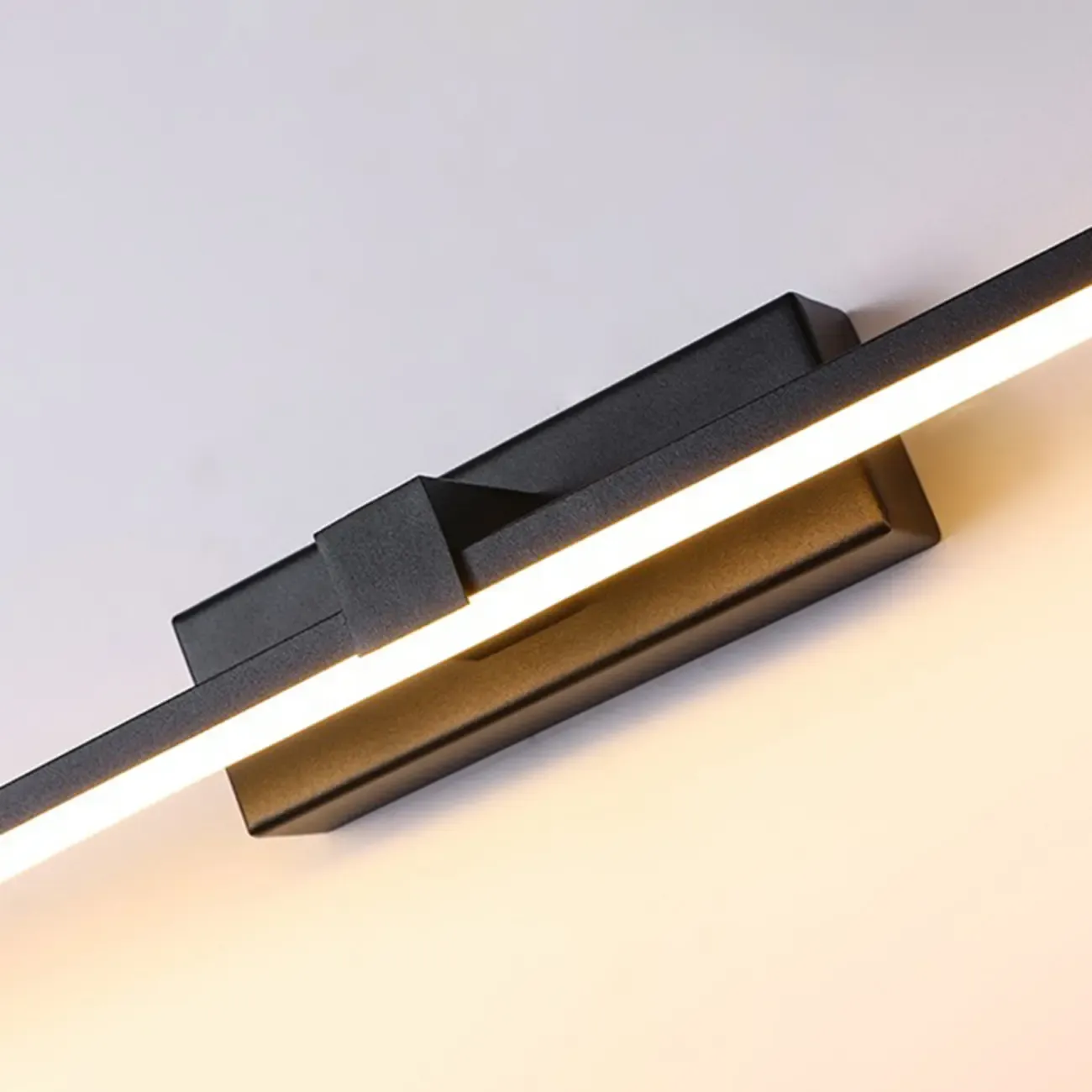 Bathroom Long Linear Silica Gel Vanity Light Fixture Image - 6