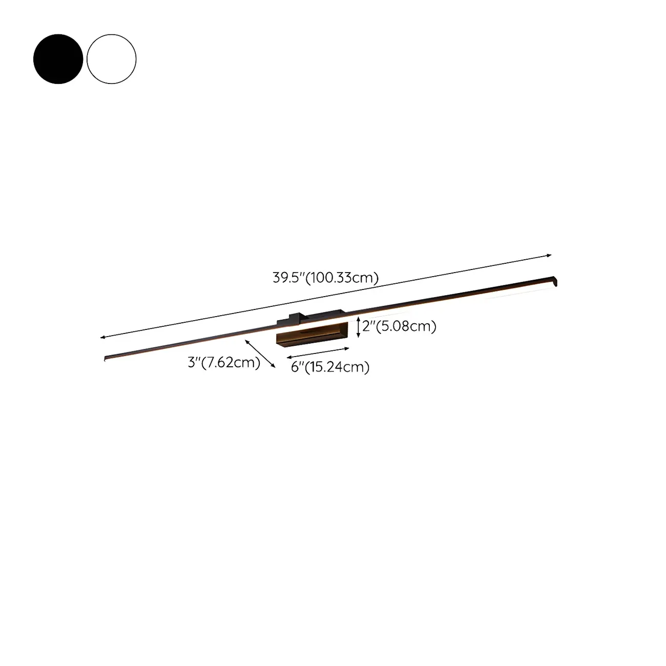 Bathroom Long Linear Silica Gel Vanity Light Fixture Image - 18 | homeyfad