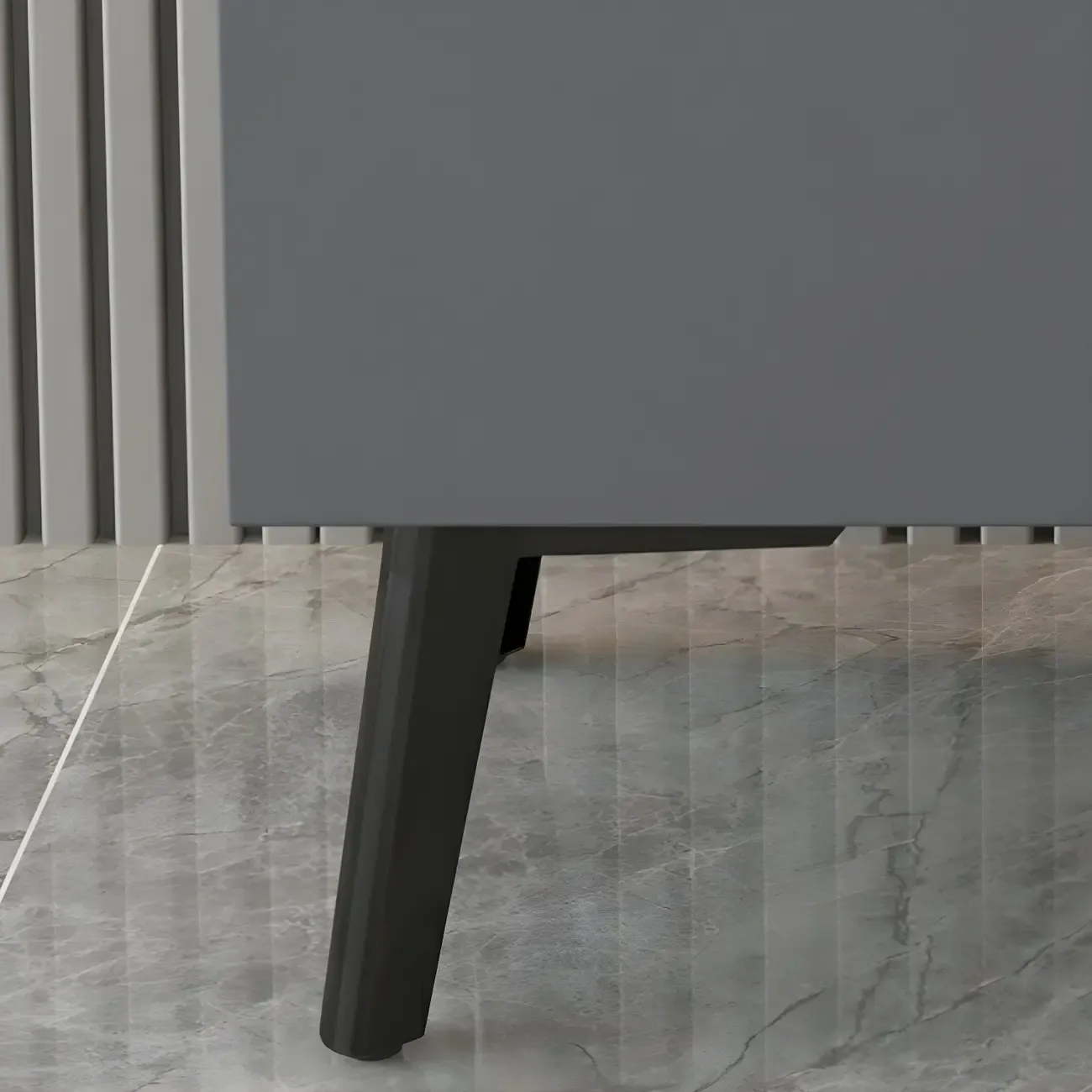 Modern Stone TV Stand with Soft Closing Drawers for Living Room Image - 10