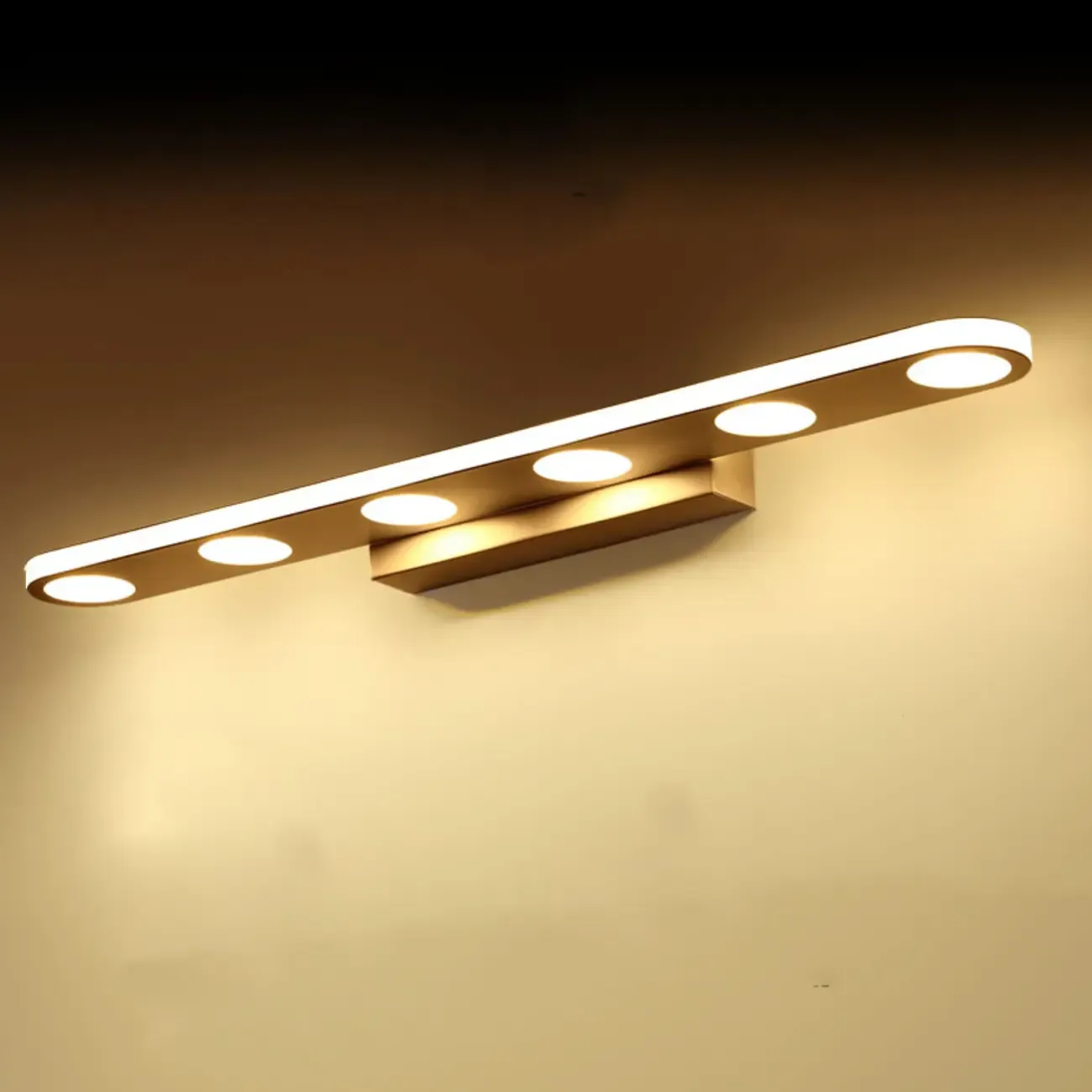 Durable Metal LED Bar Vanity Light with Acrylic Shade for Bathroom Image - 3
