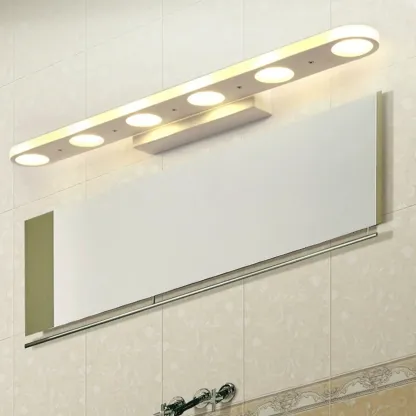 Durable Metal LED Bar Vanity Light with Acrylic Shade for Bathroom Image - 4