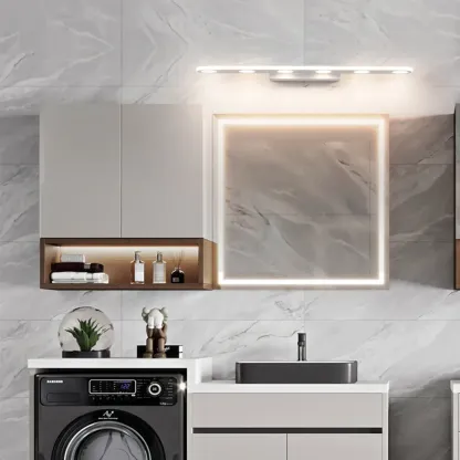 Durable Metal LED Bar Vanity Light with Acrylic Shade for Bathroom Image - 2