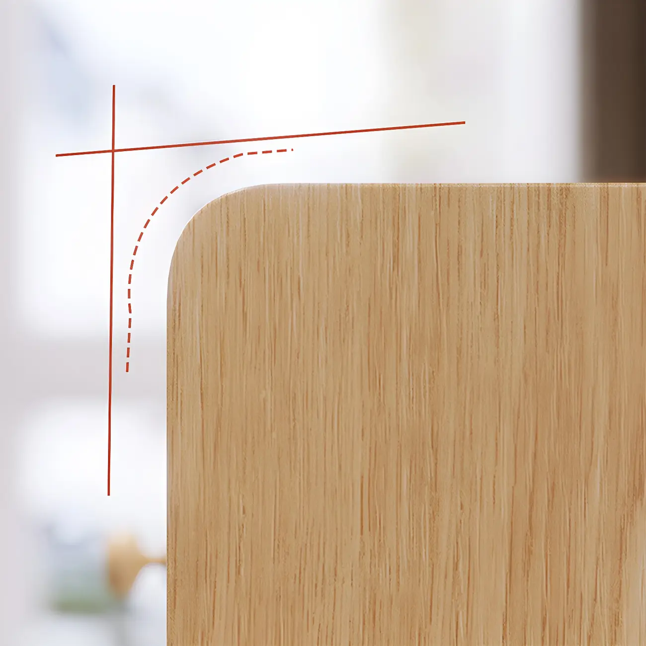 Modern Wood Nightstand with Open Storage Shelf Image - 7 | homeyfad