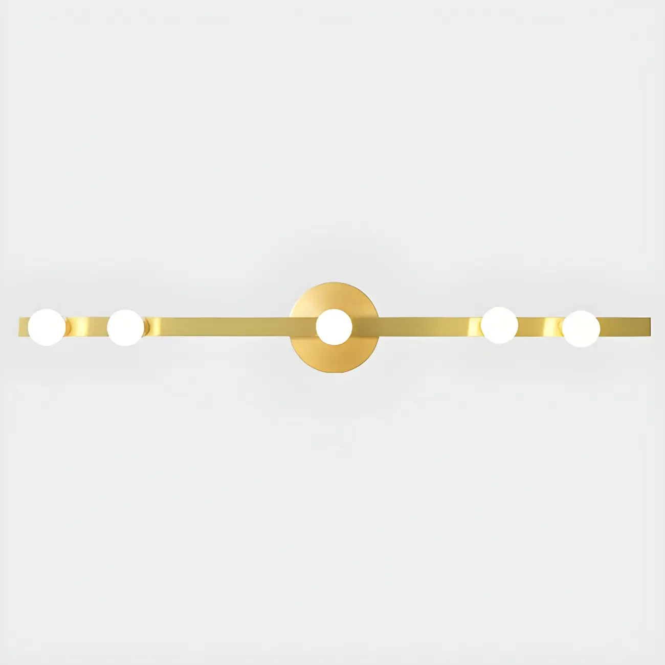 Elegant Metal Vanity Light with Geometric Shape for Bathroom Image - 12