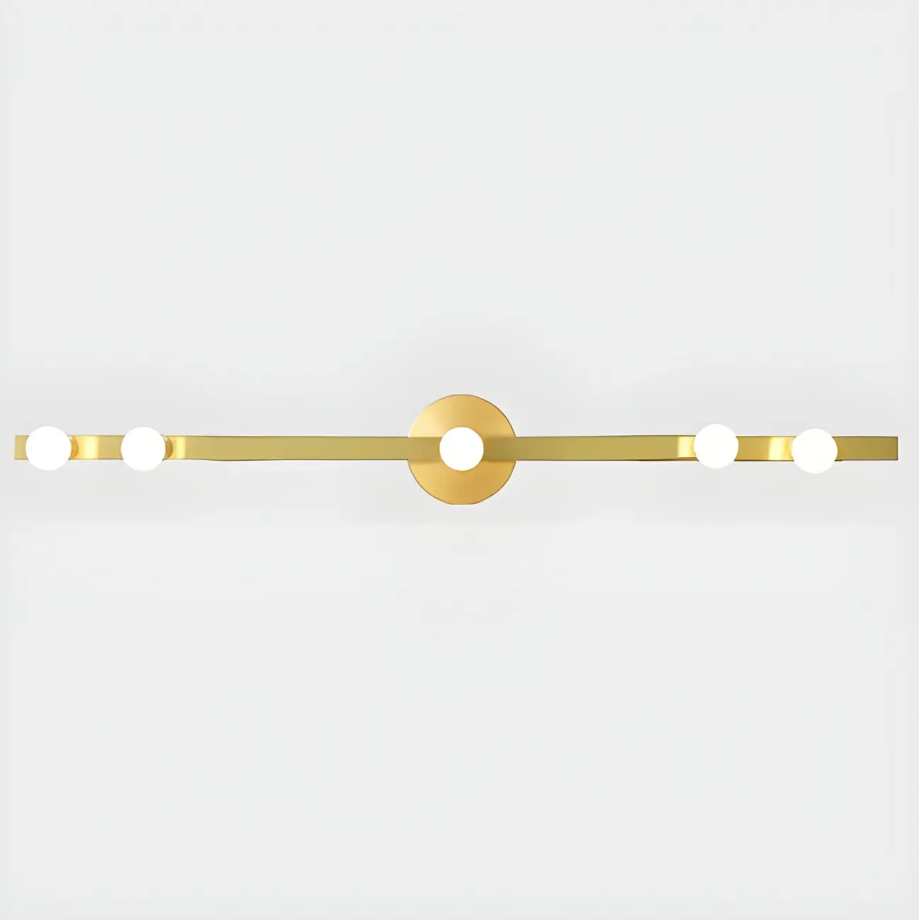 Elegant Metal Vanity Light with Geometric Shape for Bathroom Image - 13