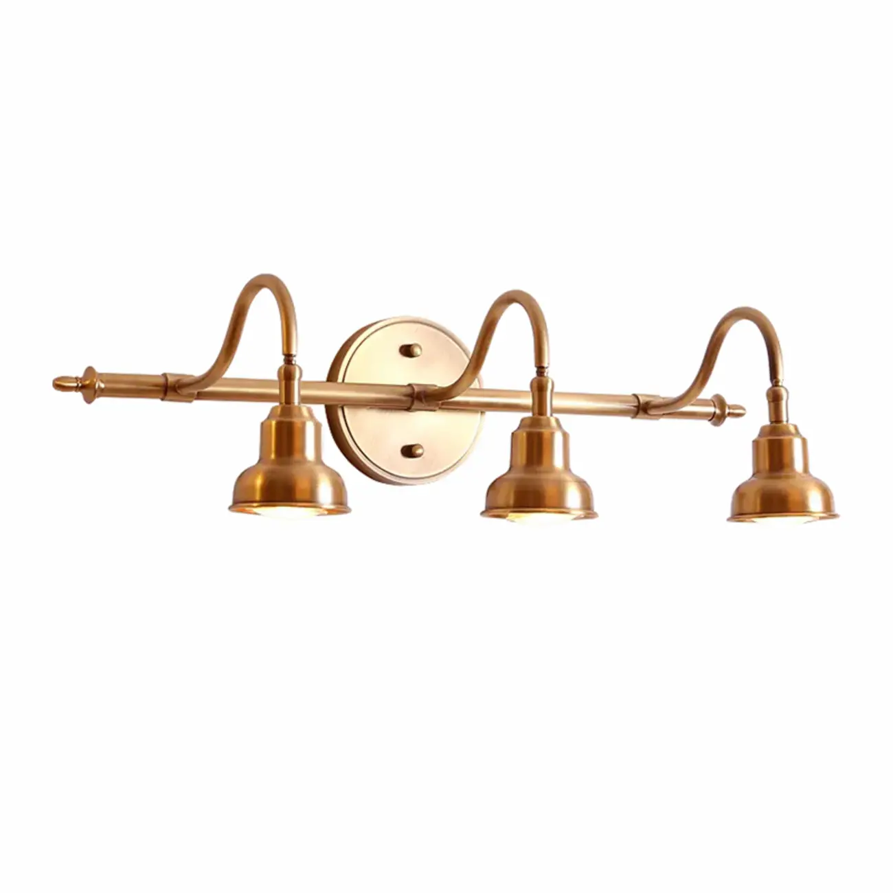 Vintage Globe Vanity Light with Copper Shade for Bathroom Image - 9 | homeyfad