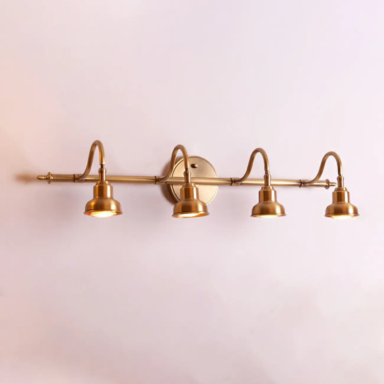 Vintage Globe Vanity Light with Copper Shade for Bathroom Image - 11 | homeyfad