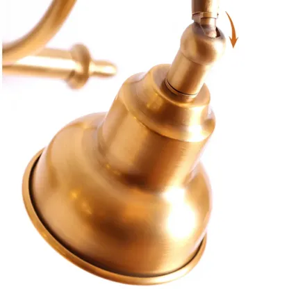 Vintage Globe Vanity Light with Copper Shade for Bathroom Image - 14