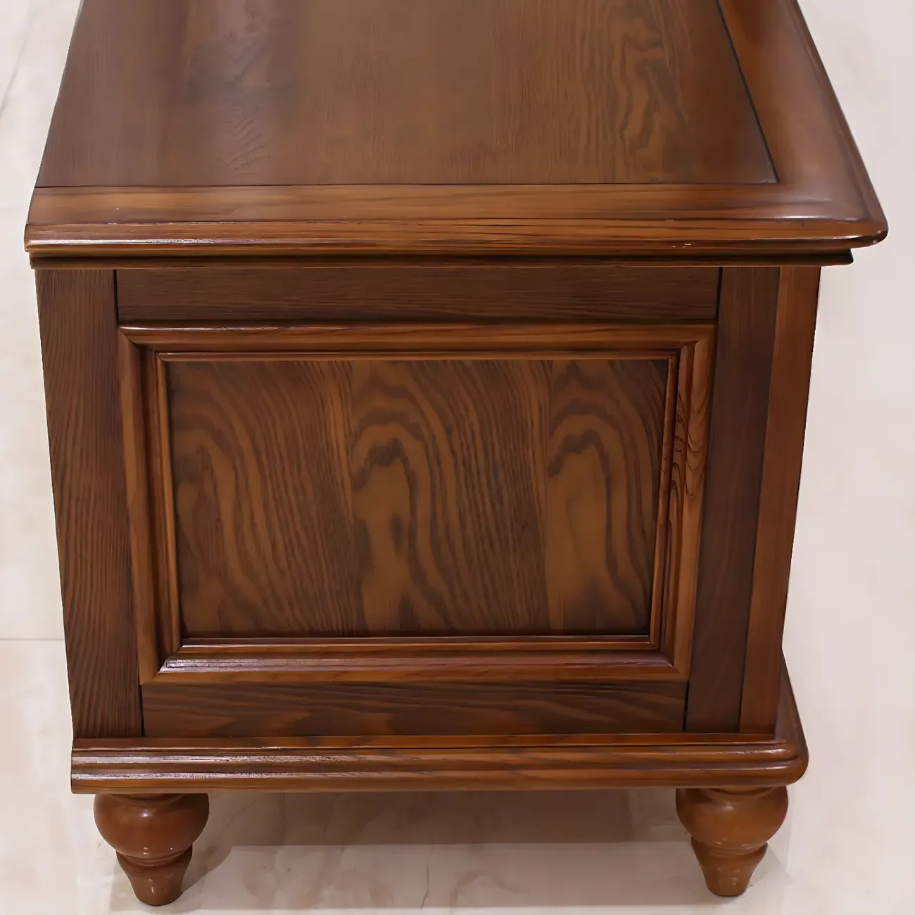 Traditional Wooden Mueble Para TV Stand with Drawers & Shelves Image - 7