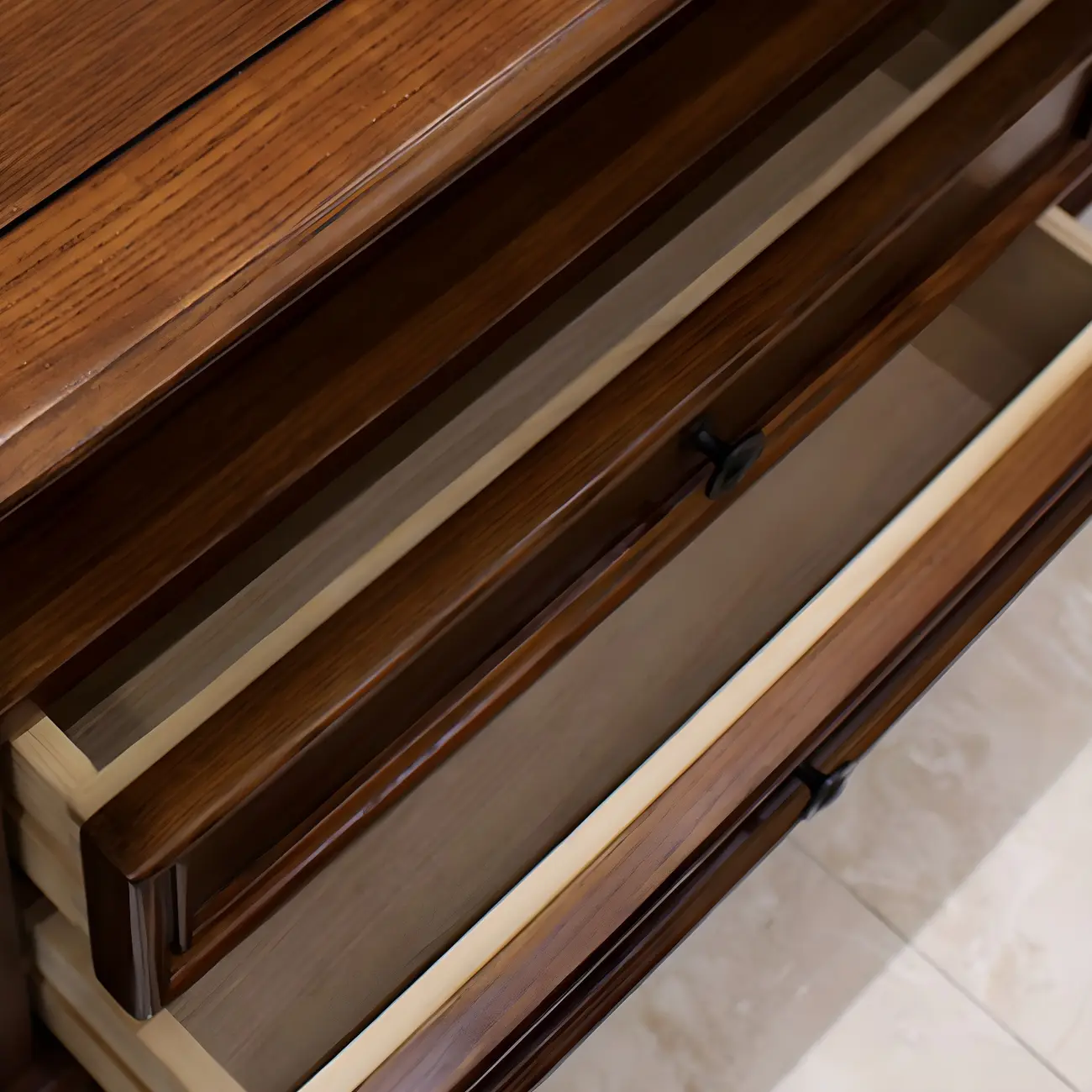 Traditional Wooden Mueble Para TV Stand with Drawers & Shelves Image - 8 | homeyfad