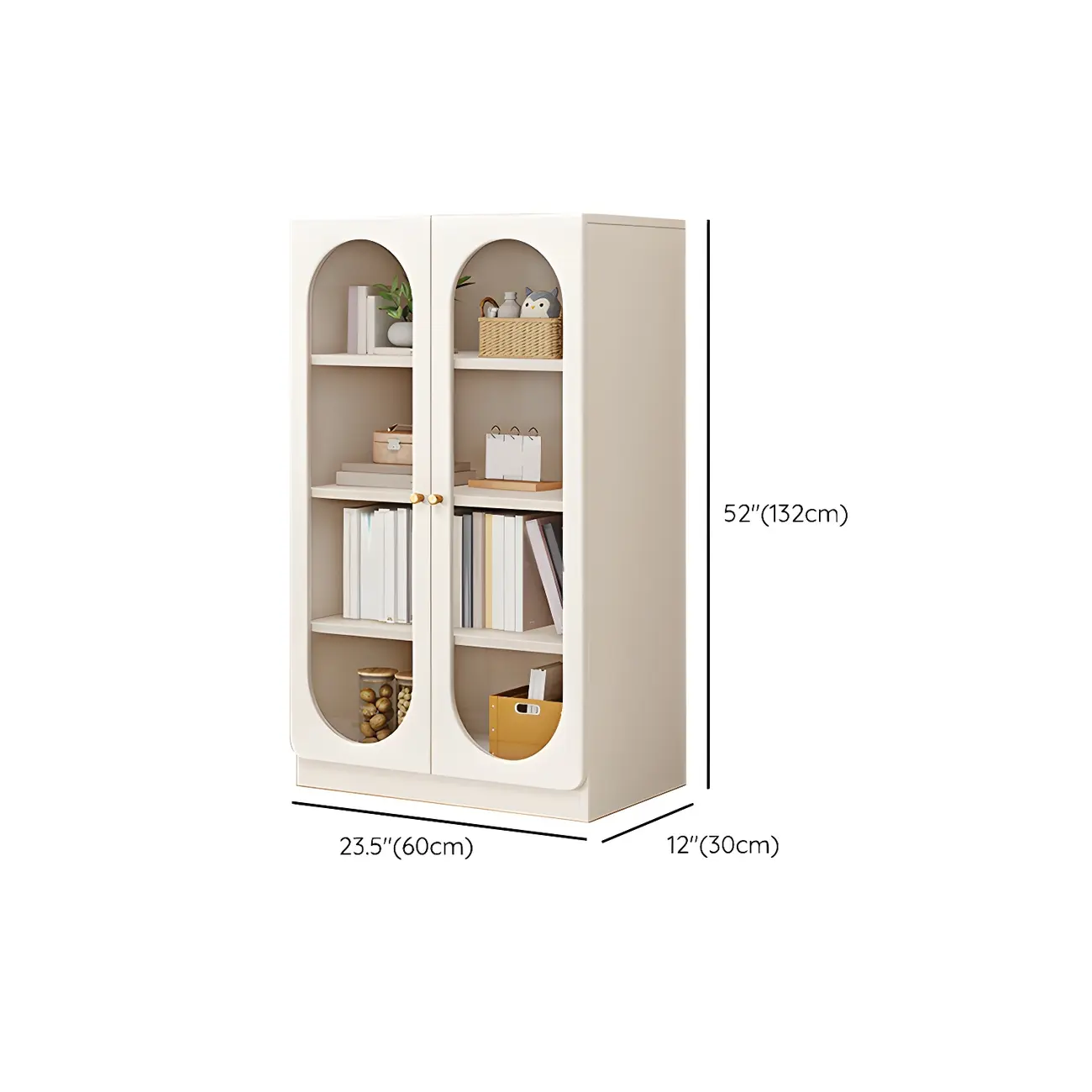 Modern White Wood Storage Bookcase Display Unit Image - 16 | homeyfad