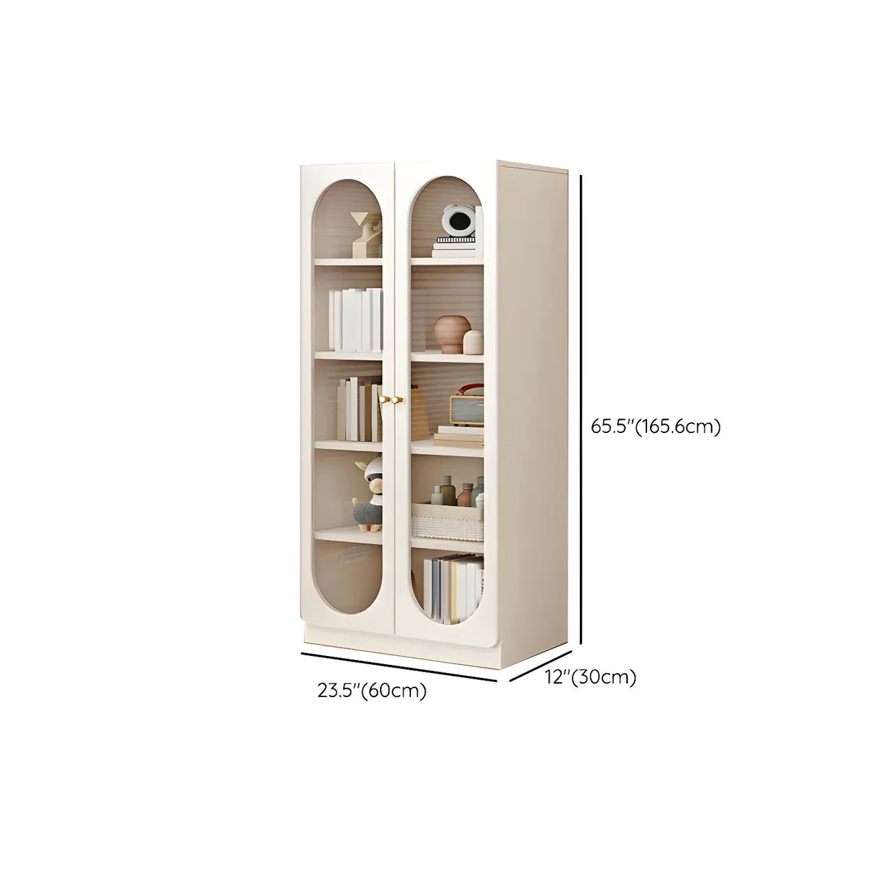 Modern White Wood Storage Bookcase Display Unit Image - 17 | homeyfad
