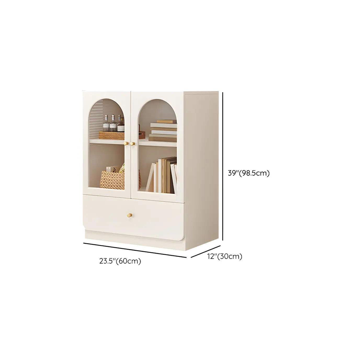 Modern White Wood Storage Bookcase Display Unit Image - 18 | homeyfad