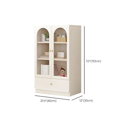 Modern White Wood Storage Bookcase Display Unit Image - 19
