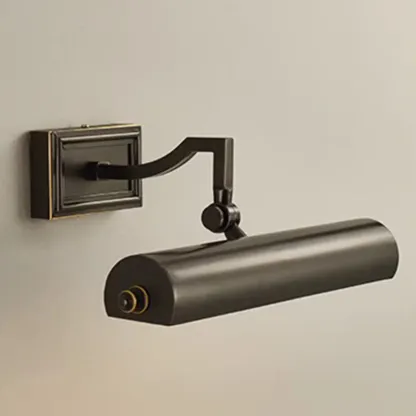 Classic Metal Tube Vanity Light with Copper Shade for Bathroom Image - 6