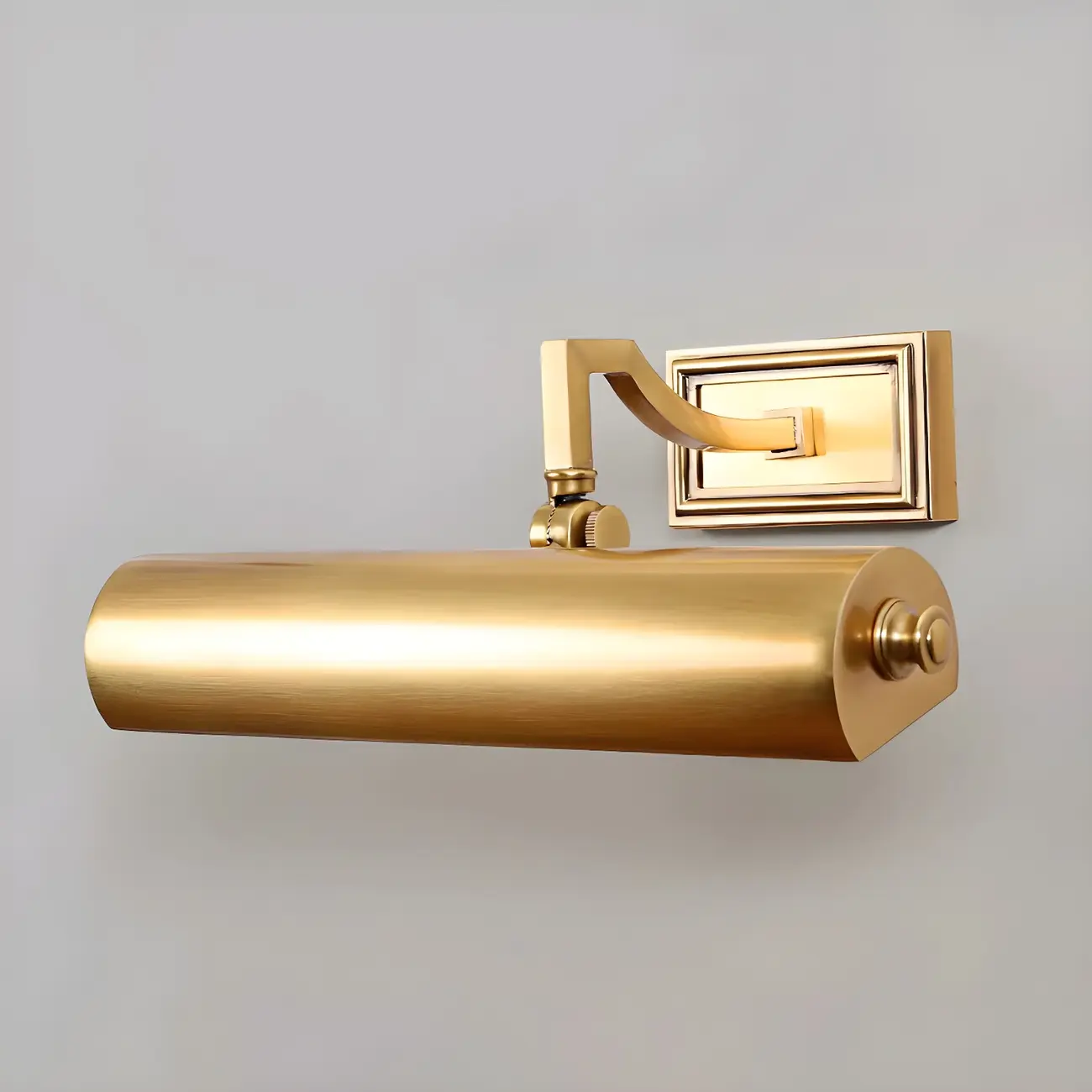 Classic Metal Tube Vanity Light with Copper Shade for Bathroom Image - 8 | homeyfad