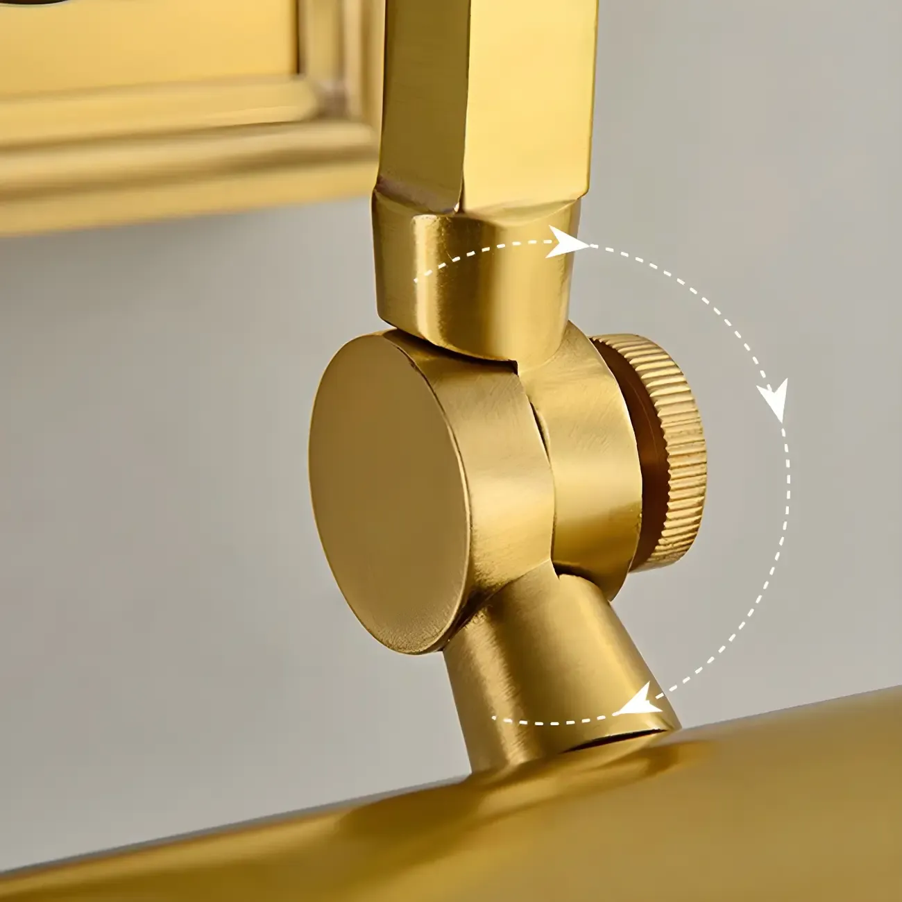 Classic Metal Tube Vanity Light with Copper Shade for Bathroom Image - 9