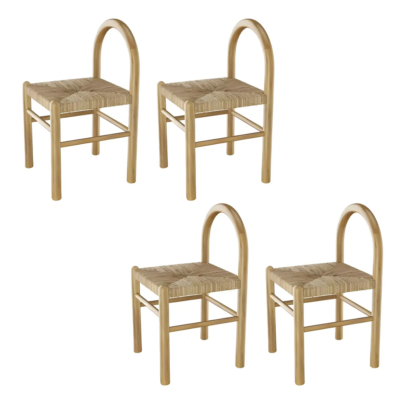 Rustic Wood Natural Texture Cushion Bar Stool Image - 21 | homeyfad