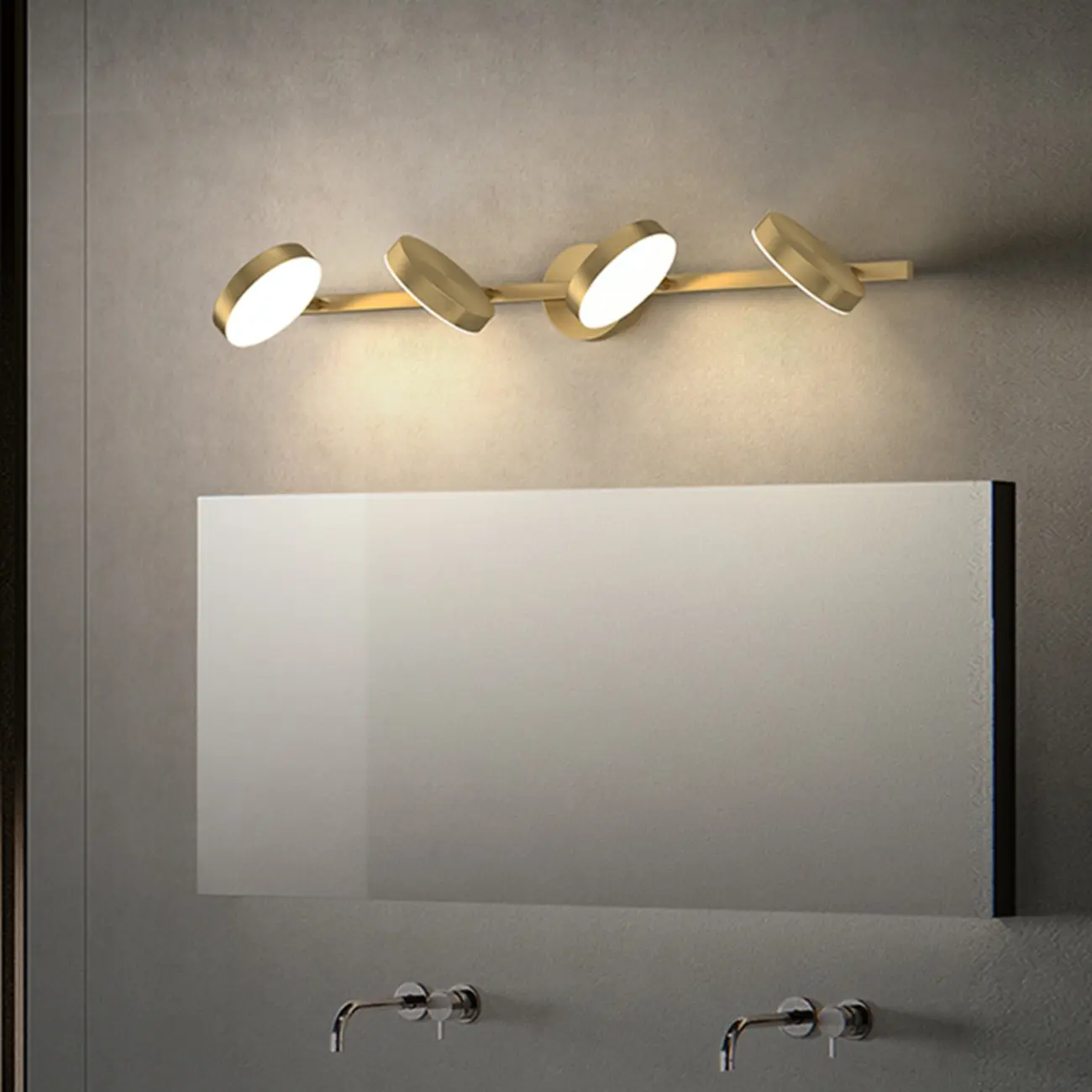 Minimalist Metal Vanity Light with LED for Bathroom Decor Image - 1 | homeyfad